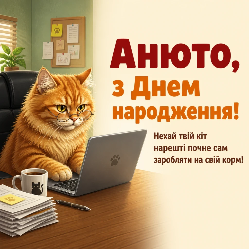 анюта з днем народження