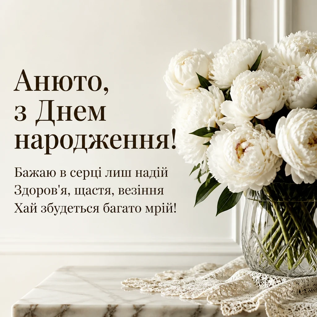 анюта з днем народження