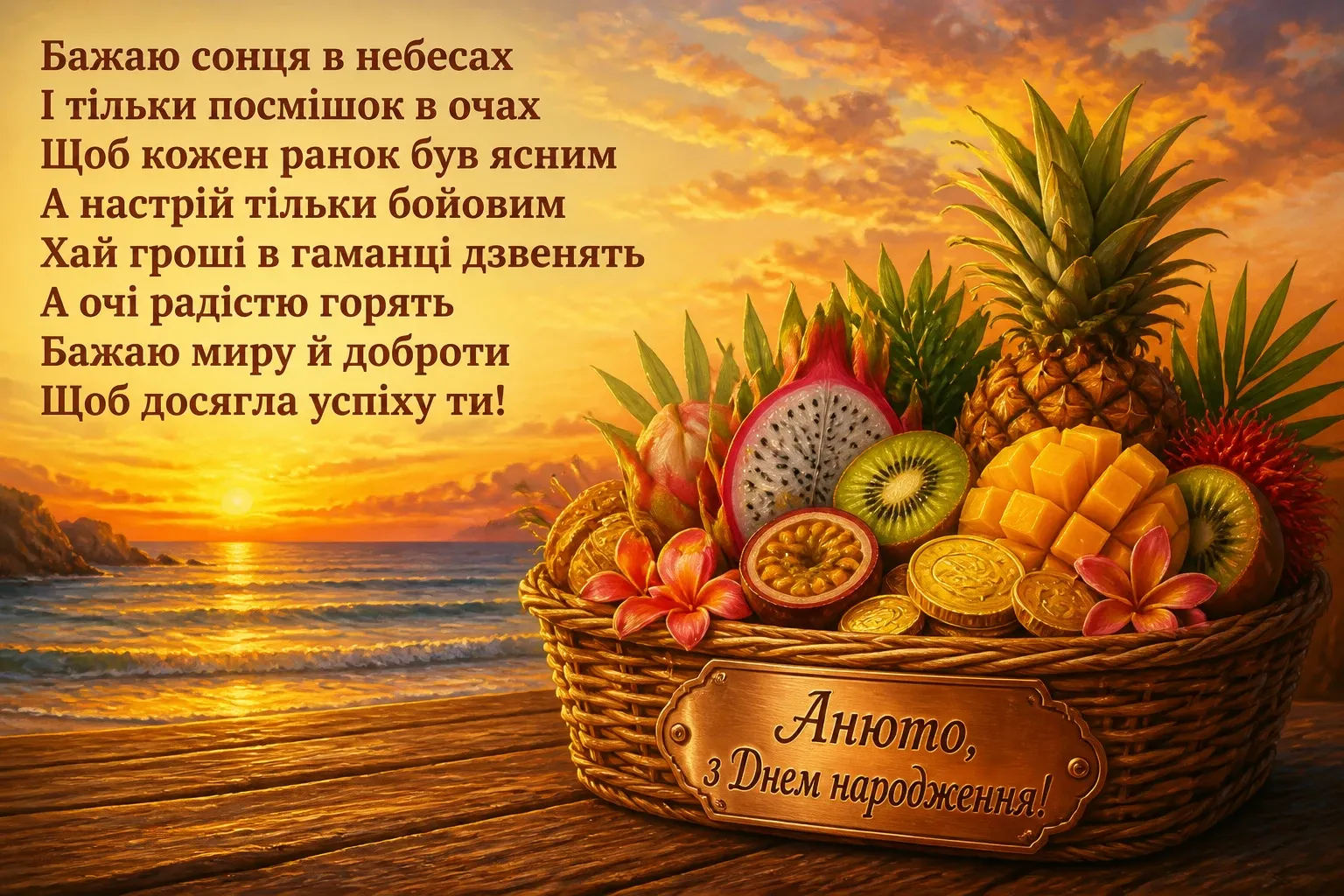 анюта з днем народження