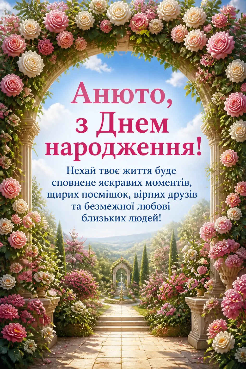 анюта з днем народження
