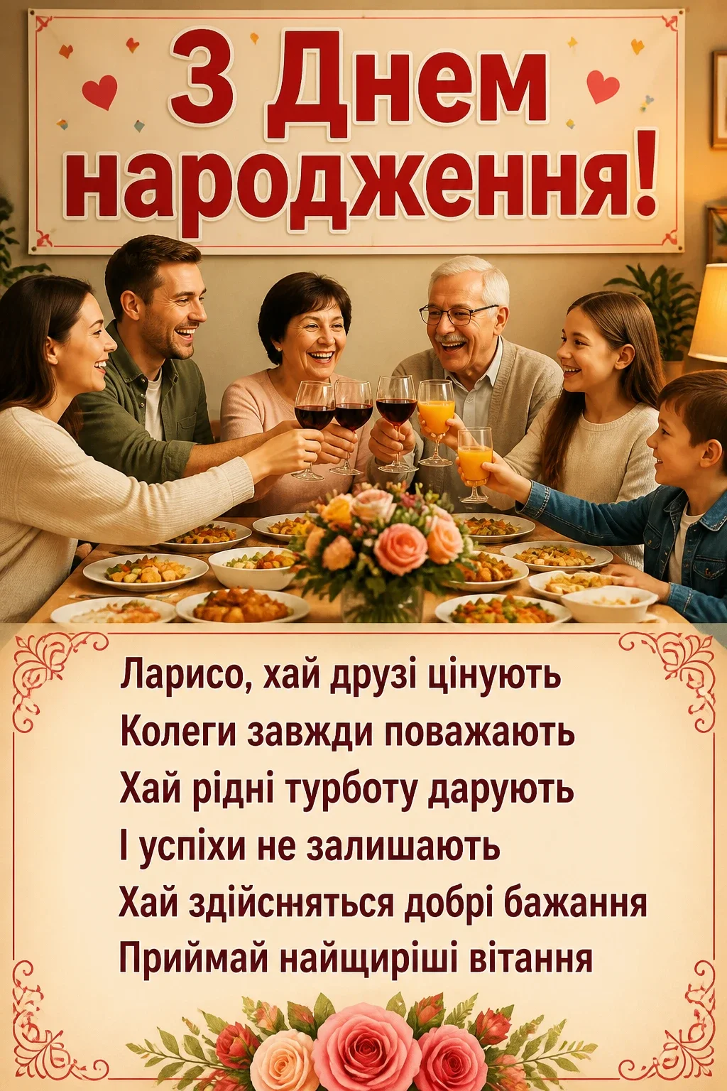 з днем народження лариса