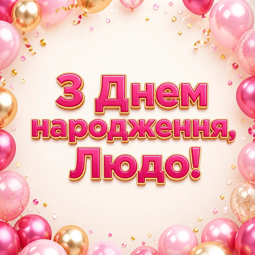 люда з днем народження