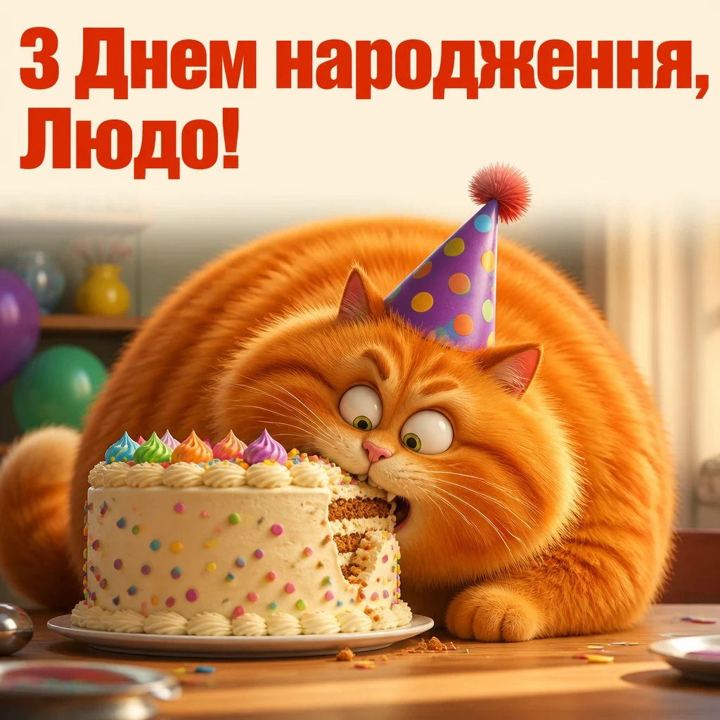 люда з днем народження