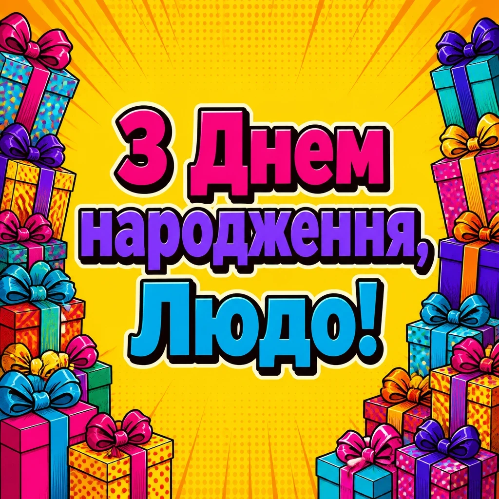 люда з днем народження