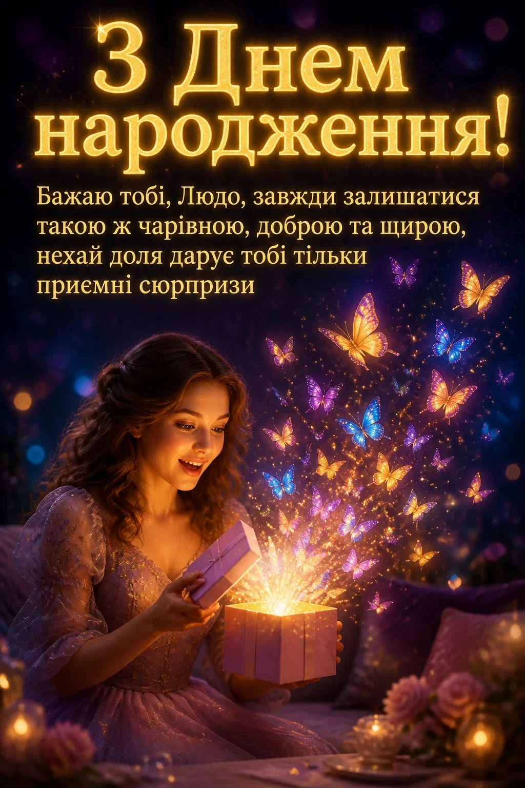 люда з днем народження