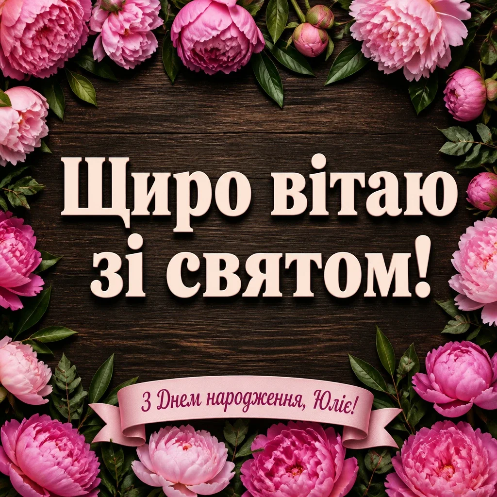 з днем народження юлія