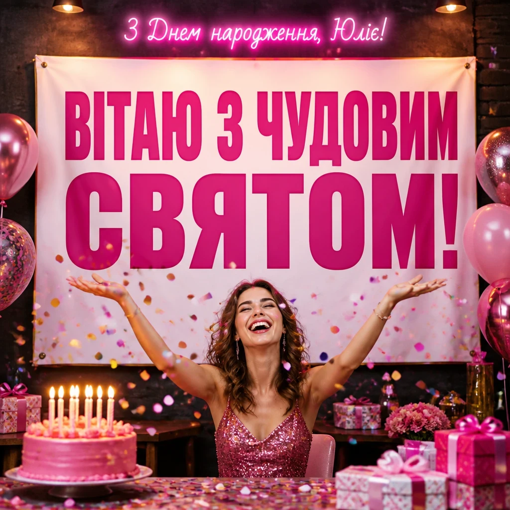 з днем народження юлія