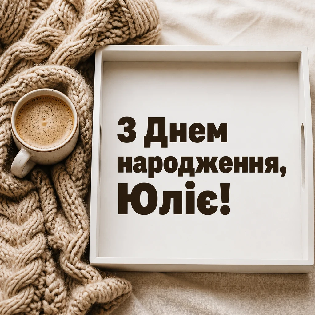 з днем народження юлія