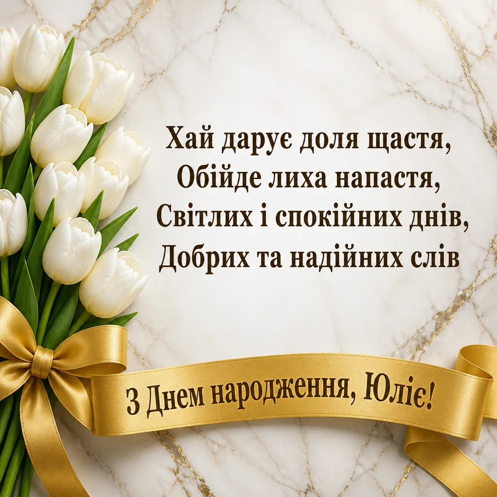з днем народження юлія
