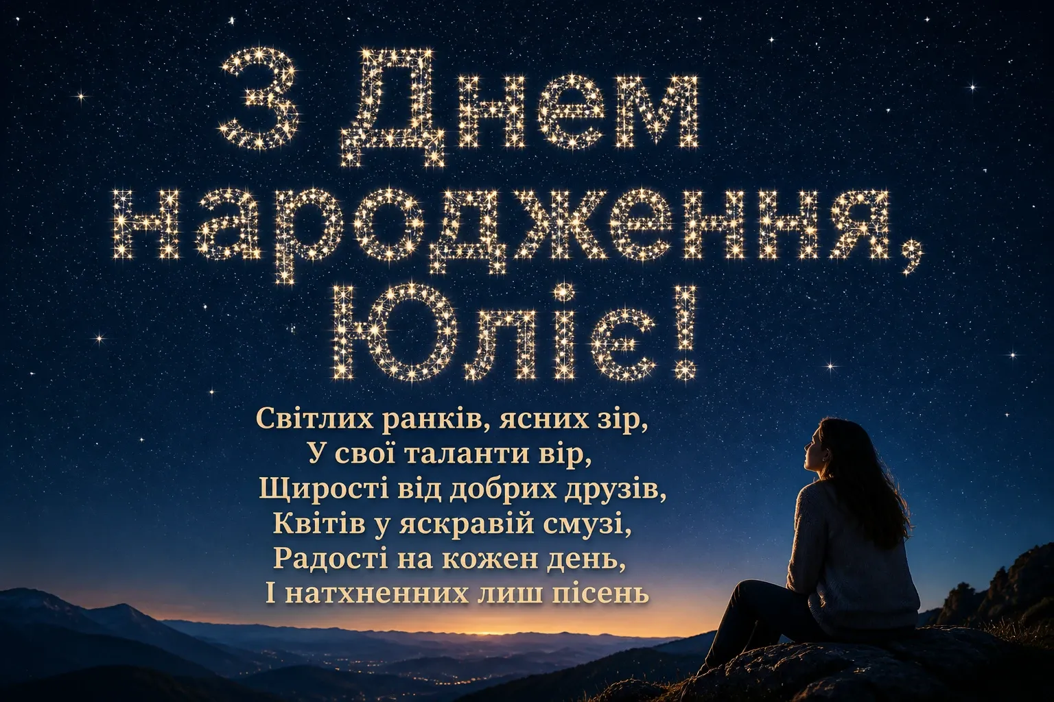 з днем народження юлія