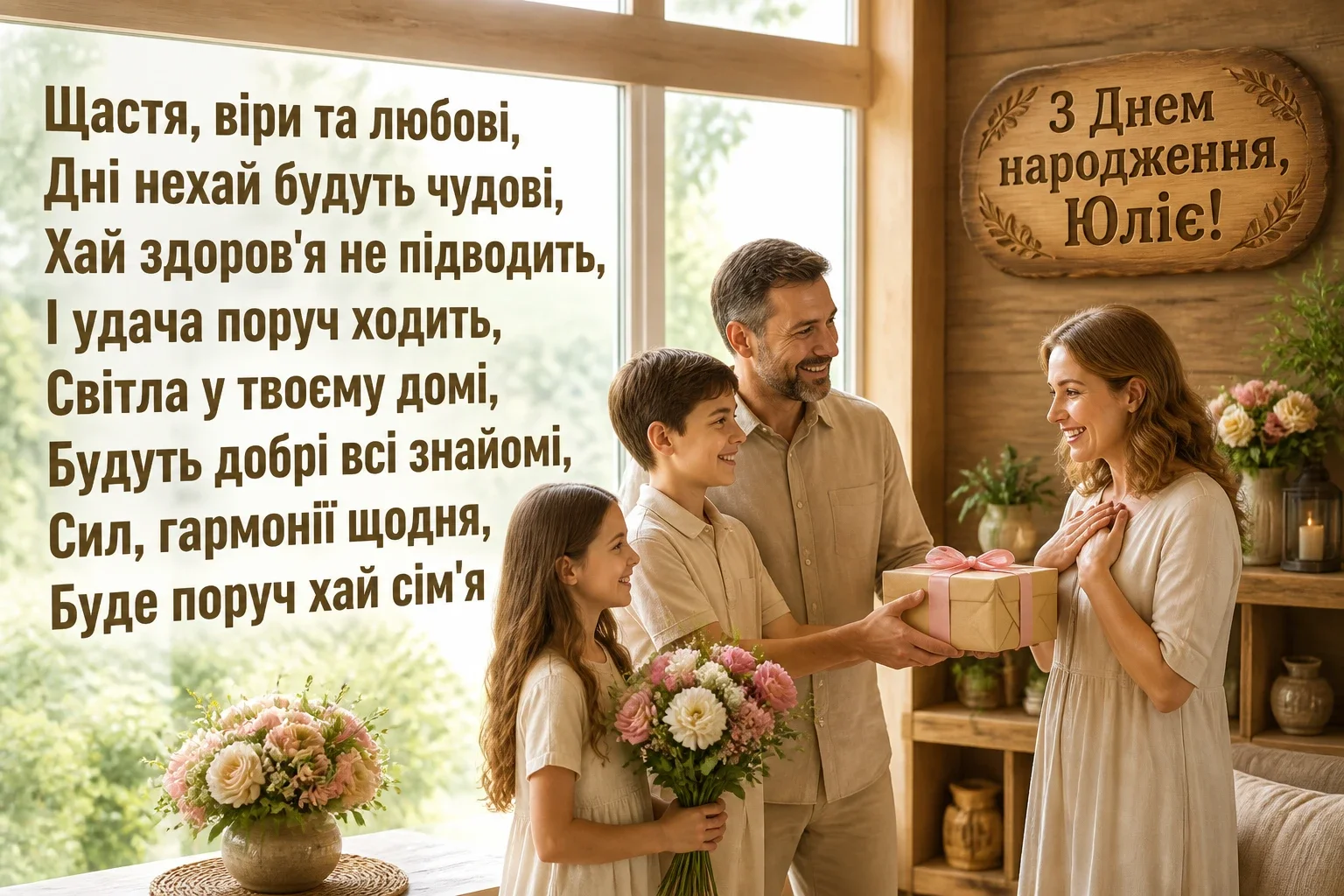 з днем народження юлія