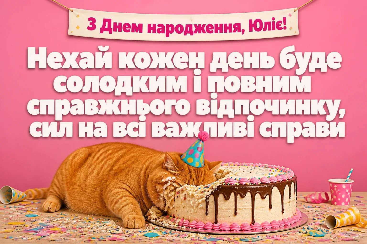 з днем народження юлія