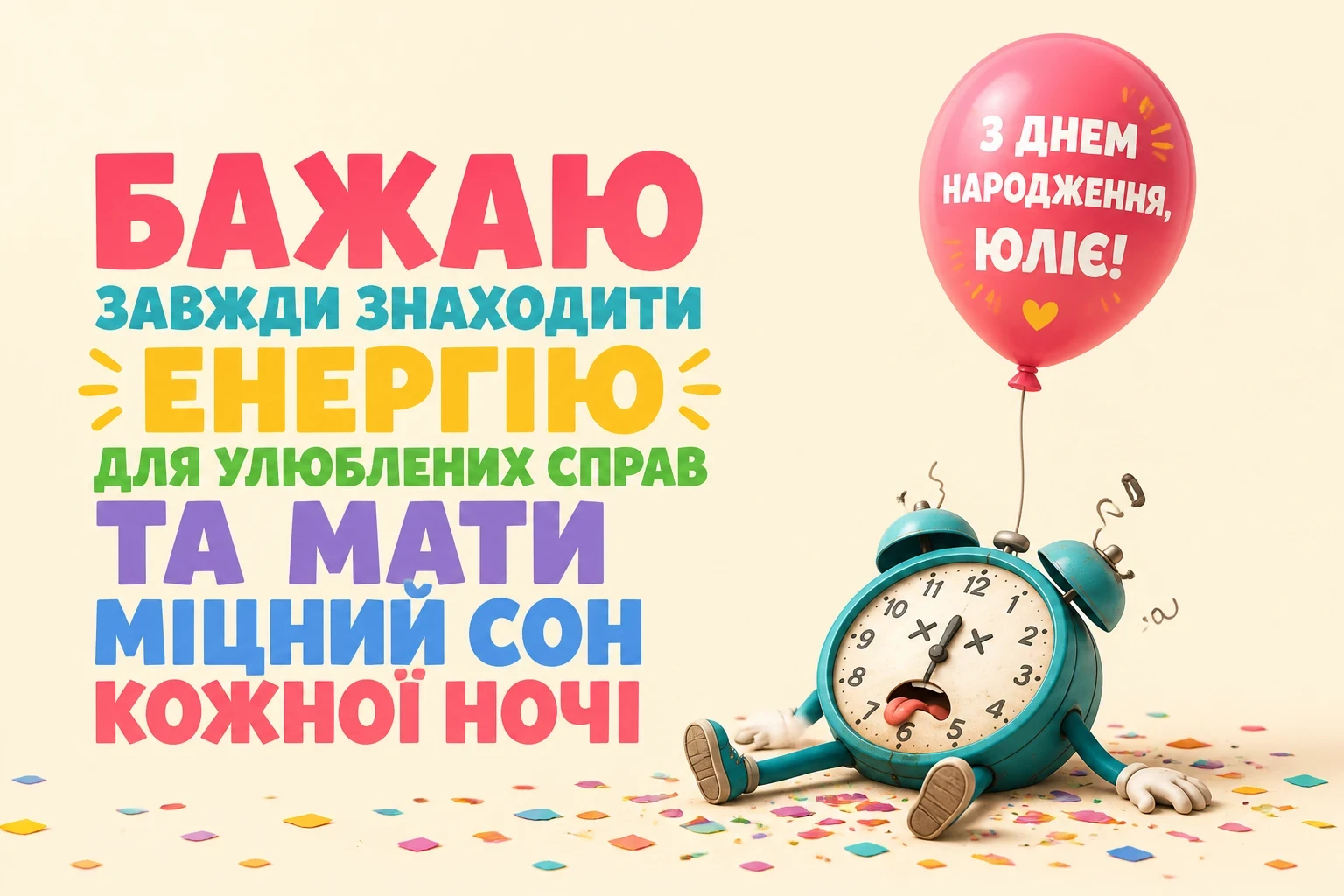 з днем народження юлія