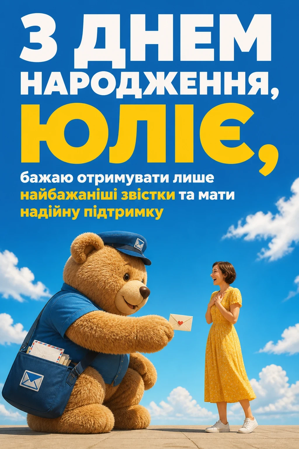 з днем народження юлія