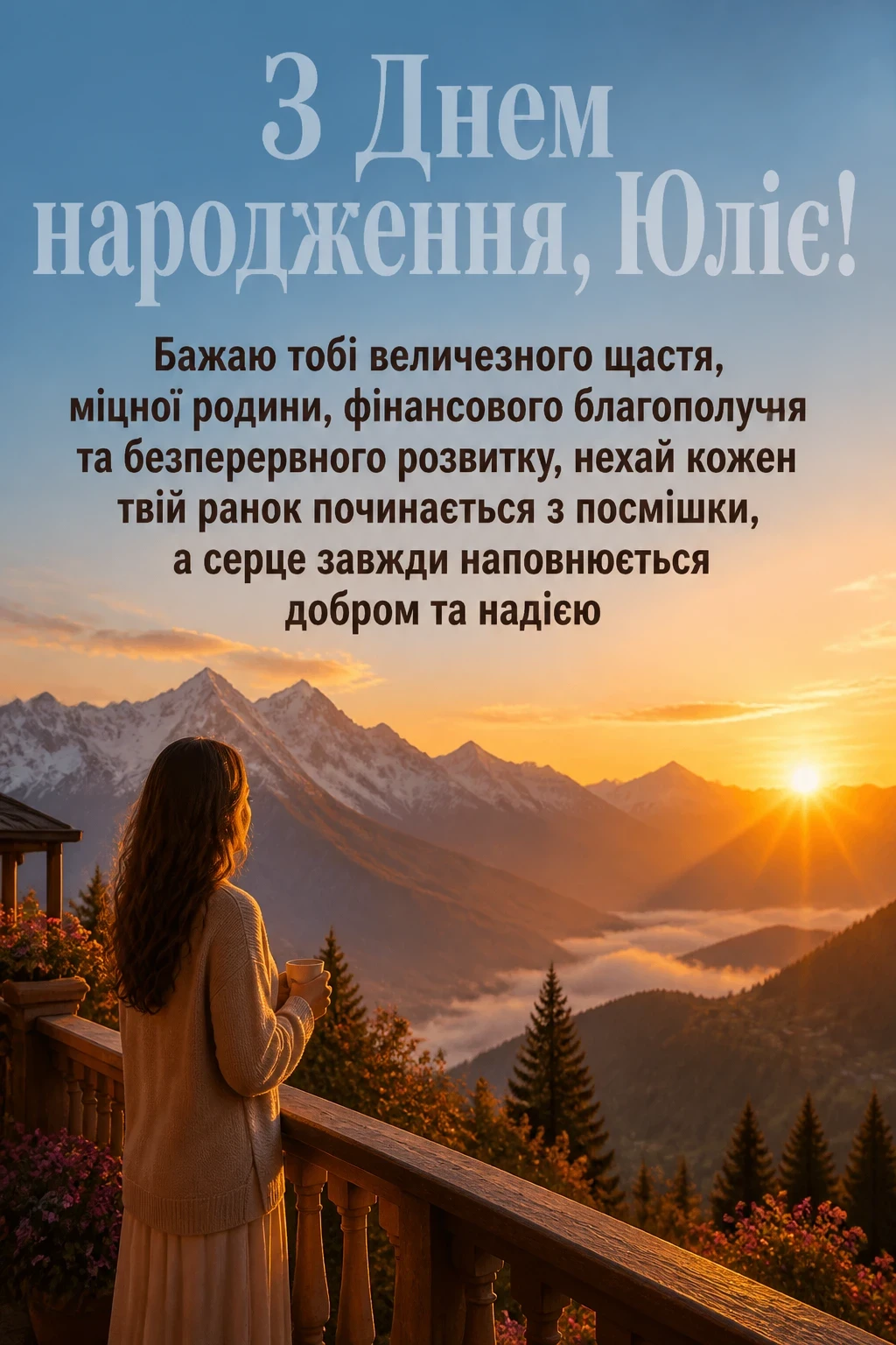 з днем народження юлія