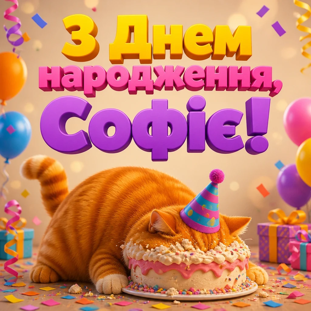з днем народження софія
