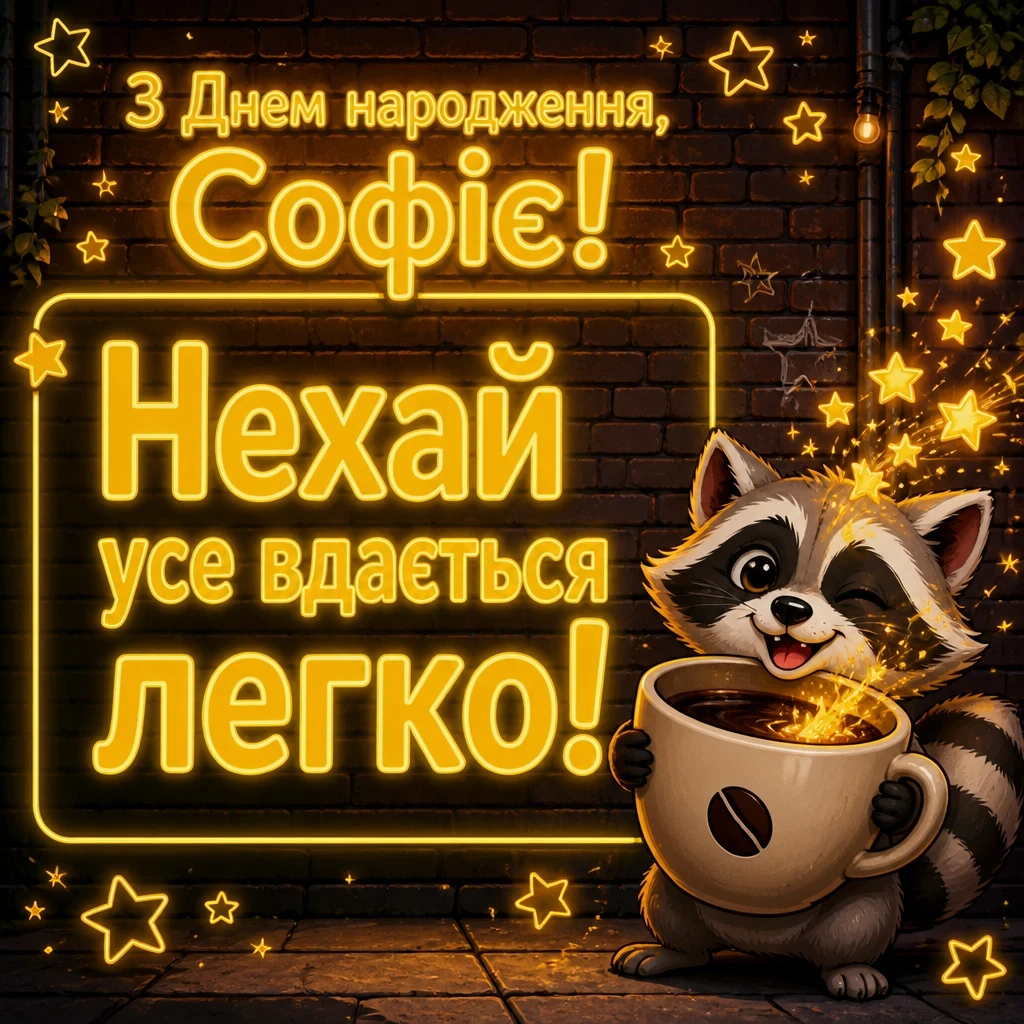 з днем народження софія