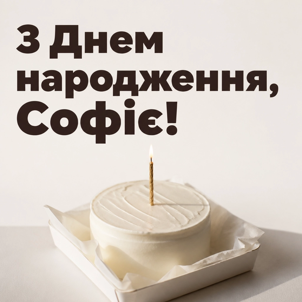 з днем народження софія