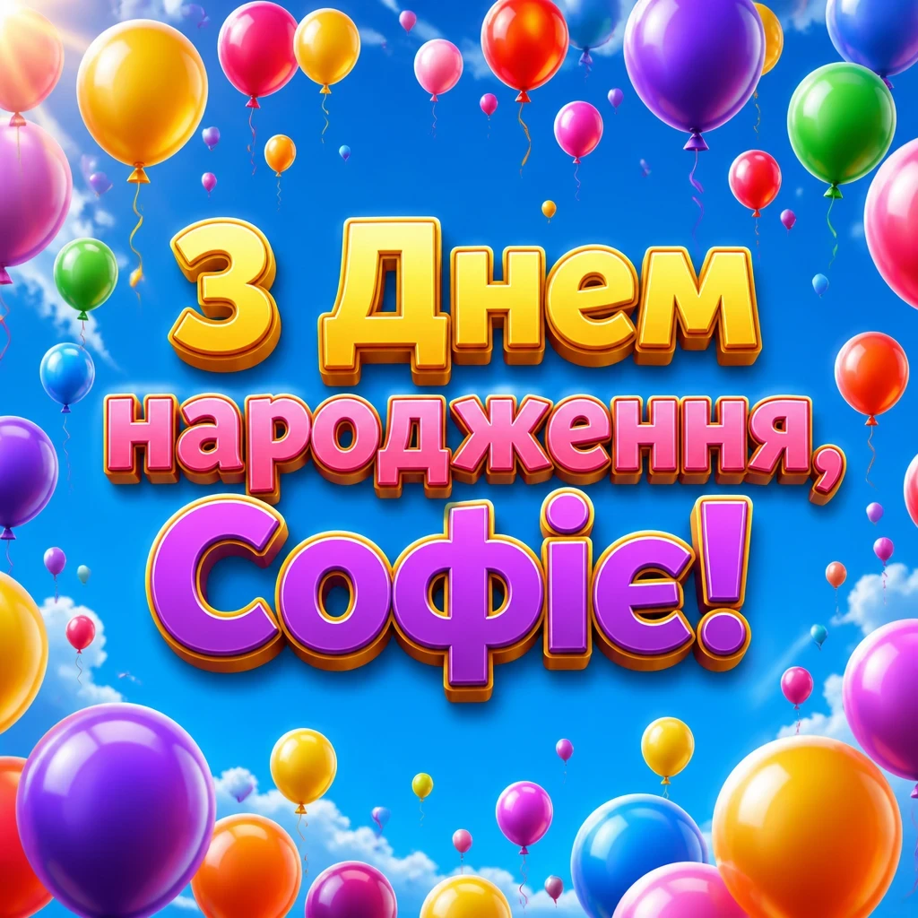з днем народження софія