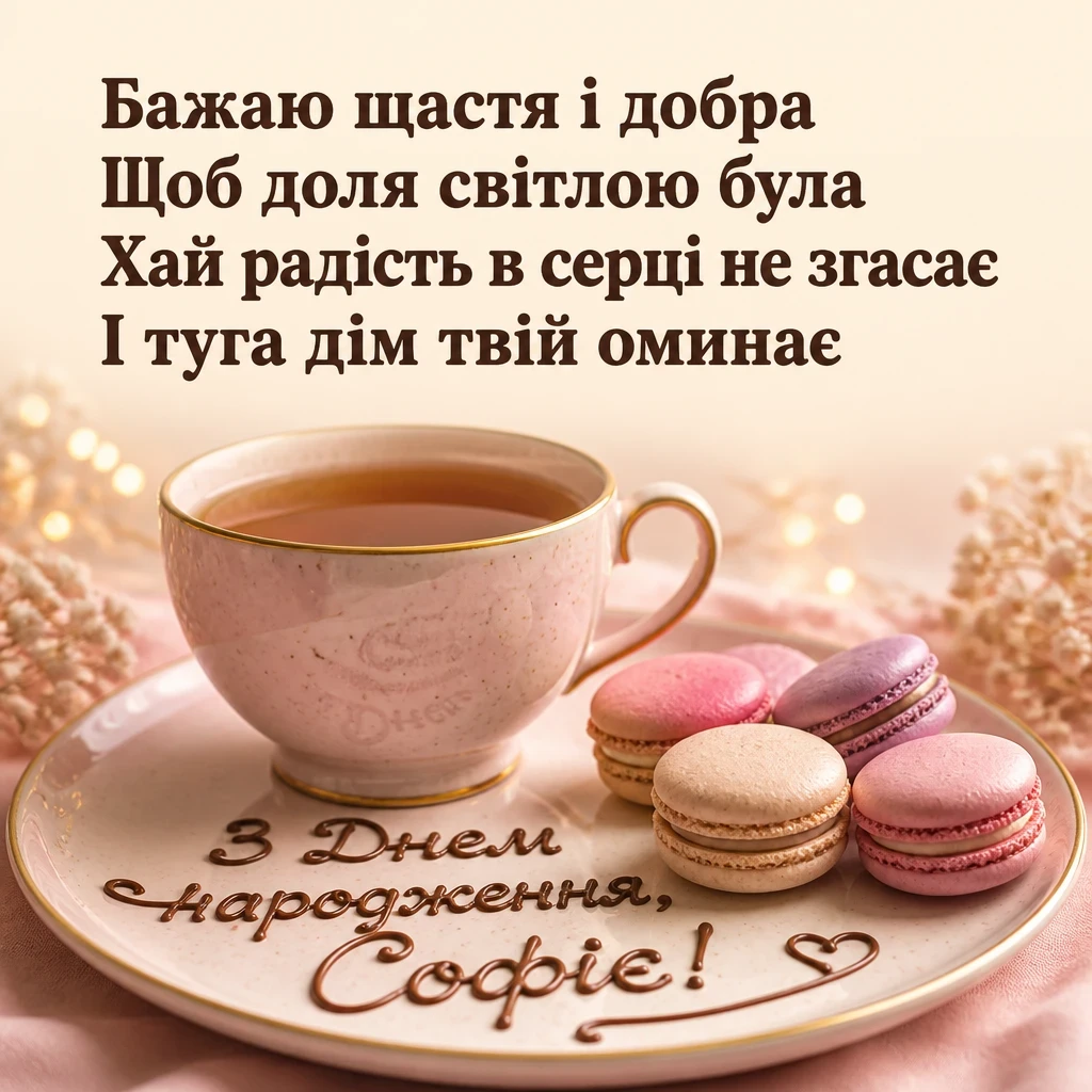 з днем народження софія