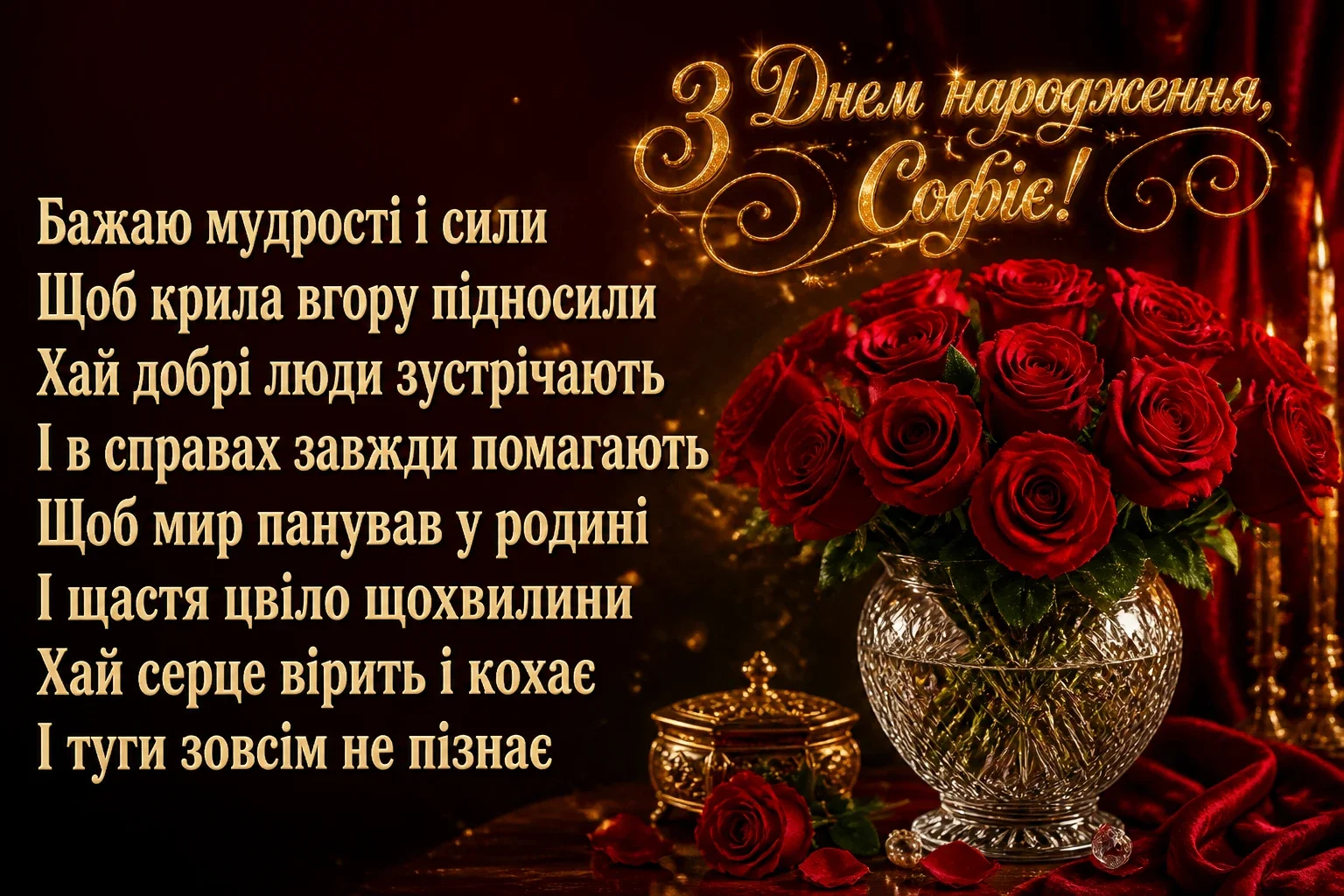 з днем народження софія