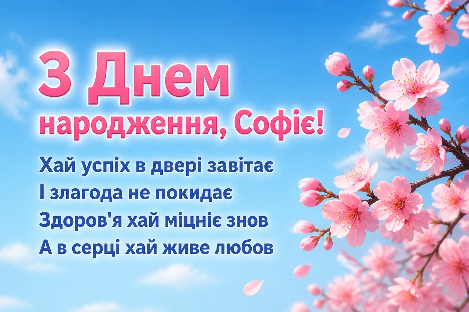 з днем народження софія