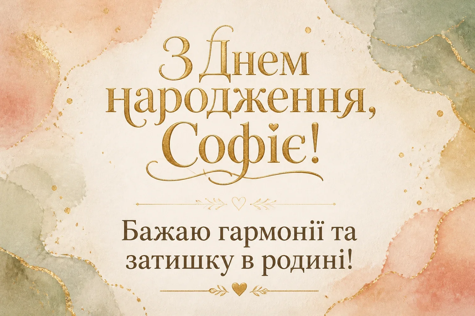 з днем народження софія