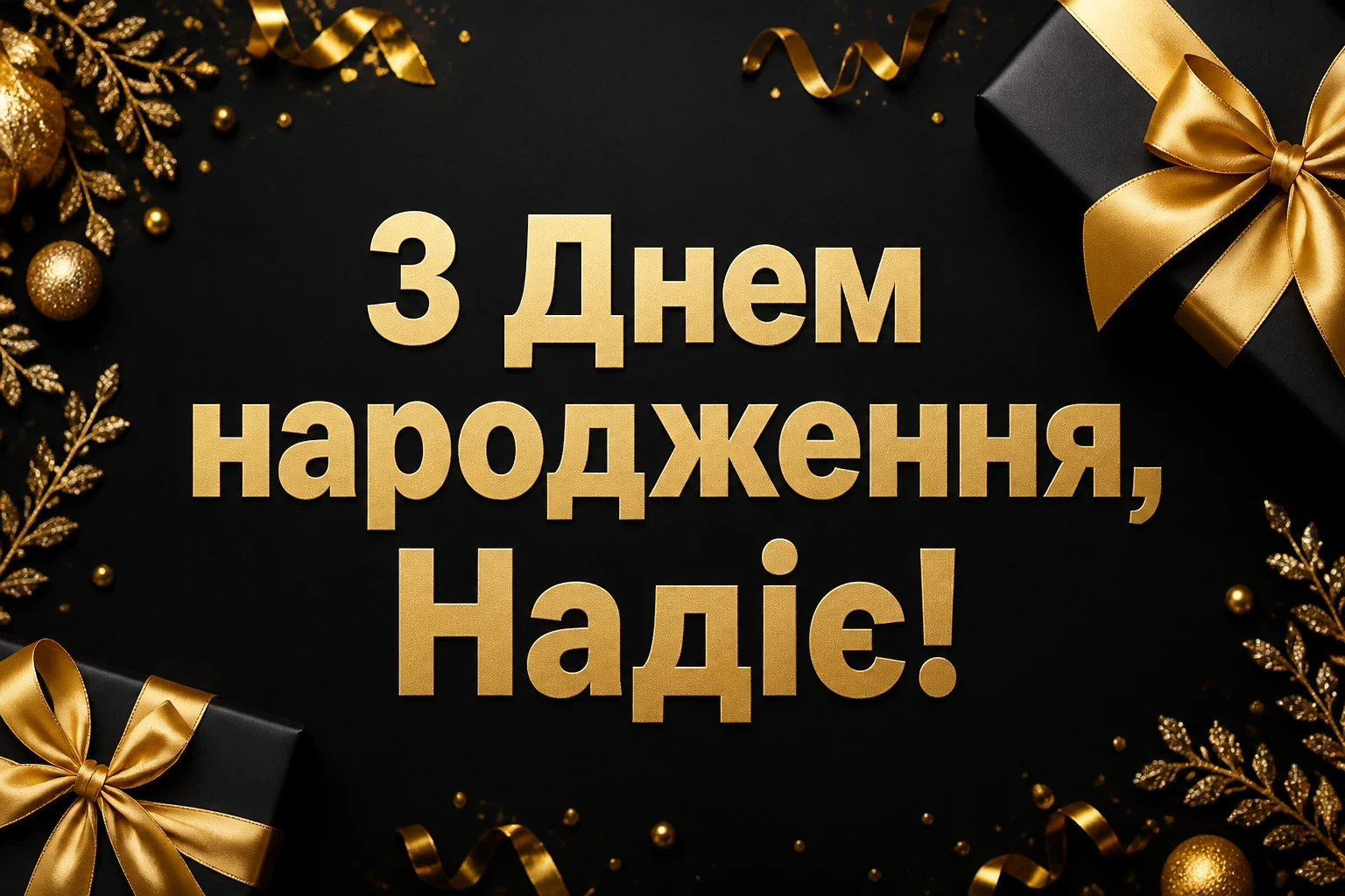 з днем народження надія