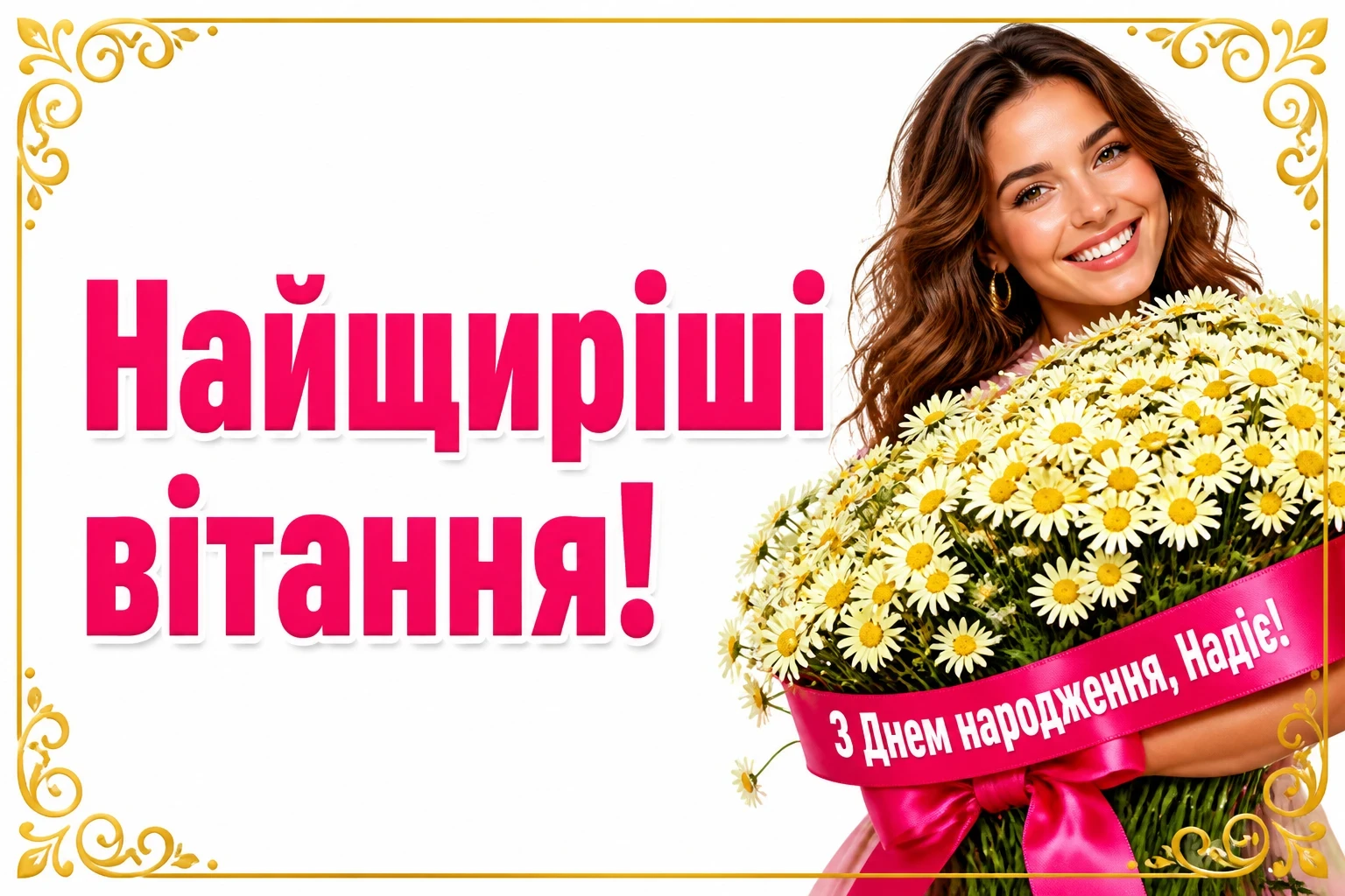 з днем народження надія