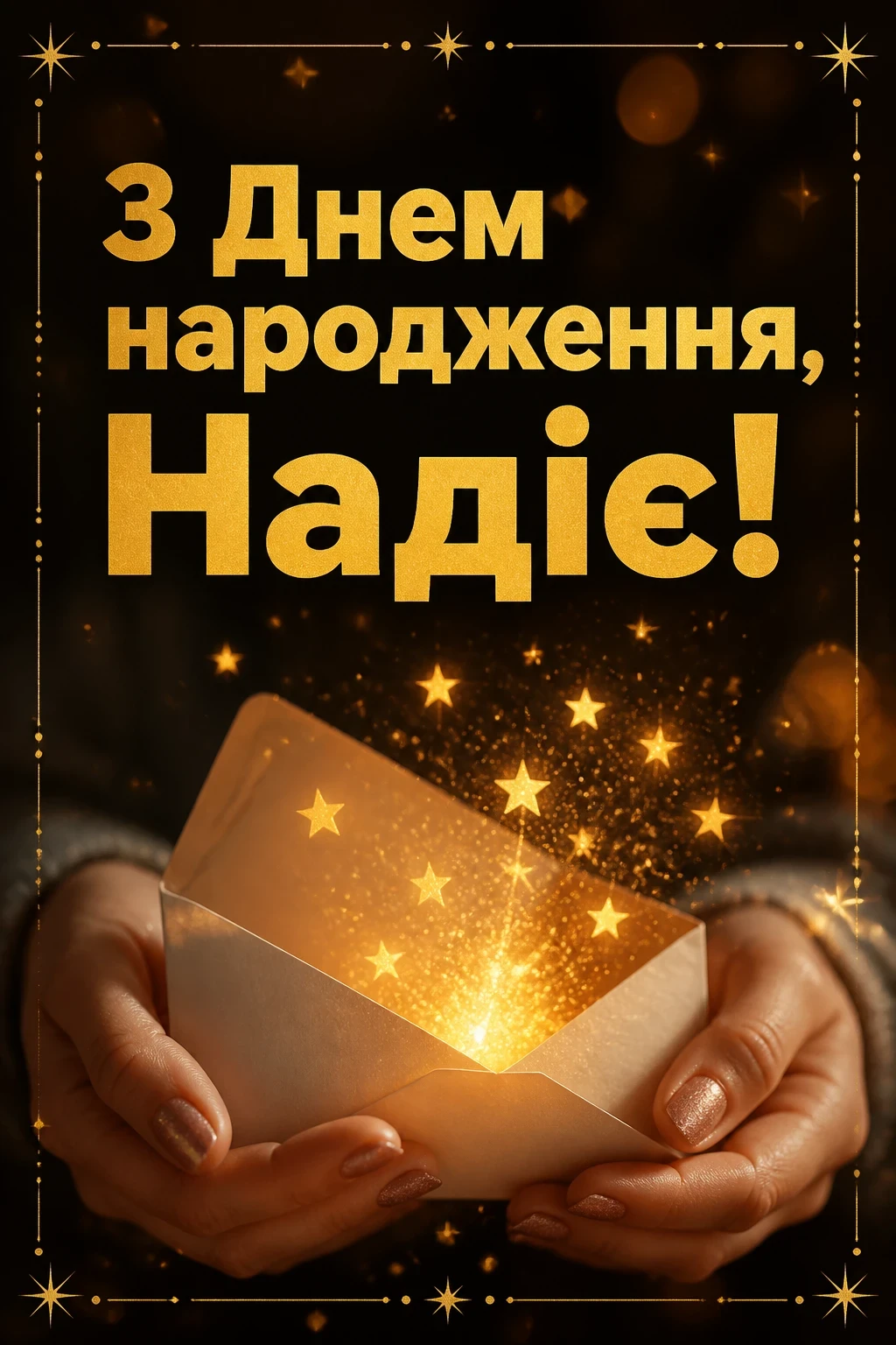 з днем народження надія