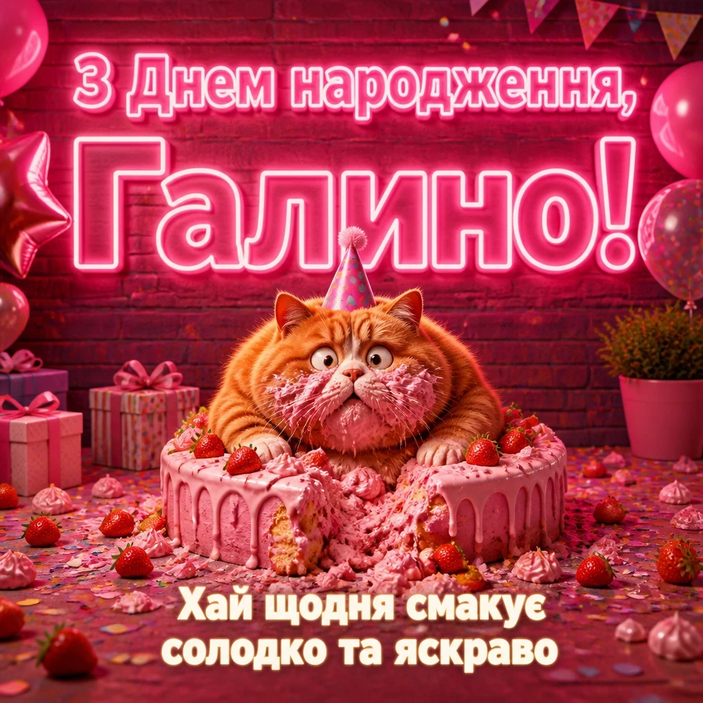 з днем народження галина з днем народження галина