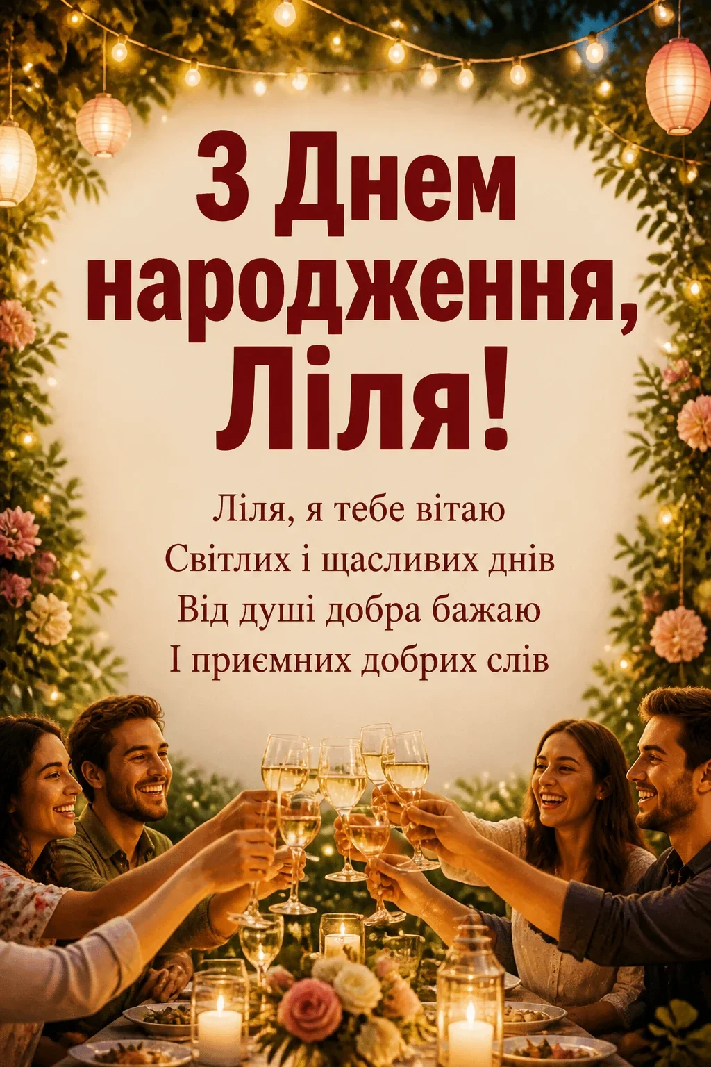 з днем народження ліля