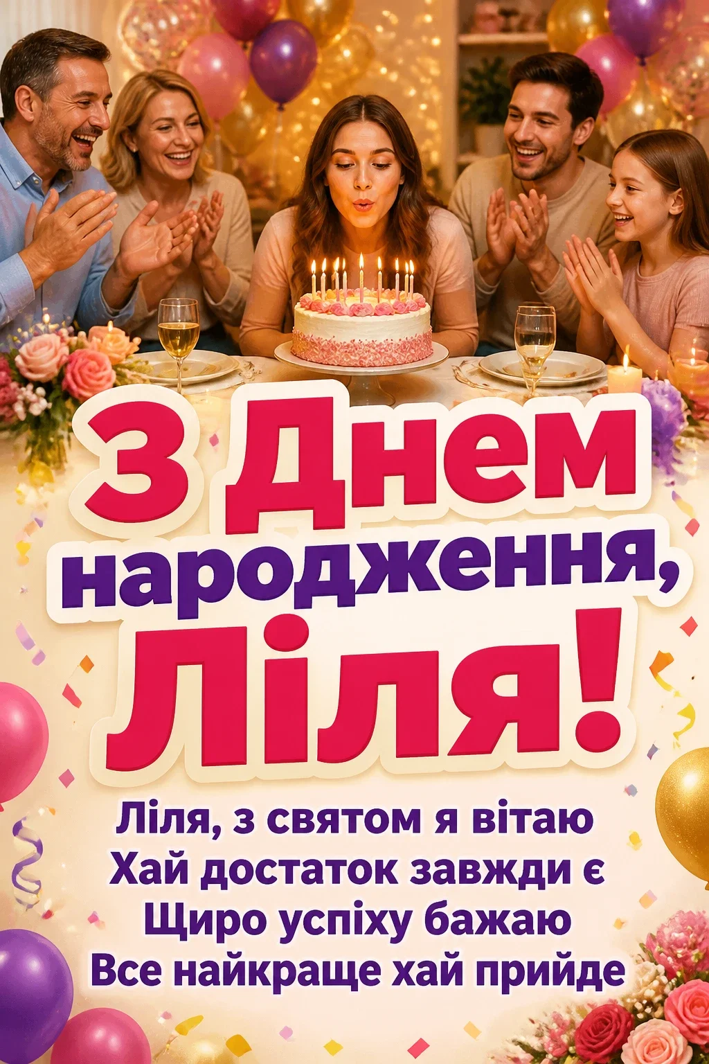 з днем народження ліля