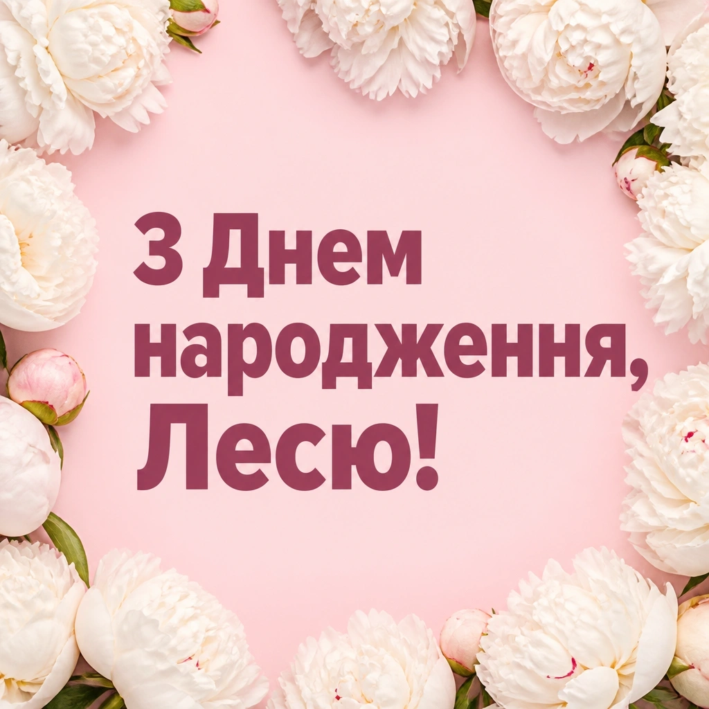 з днем народження леся