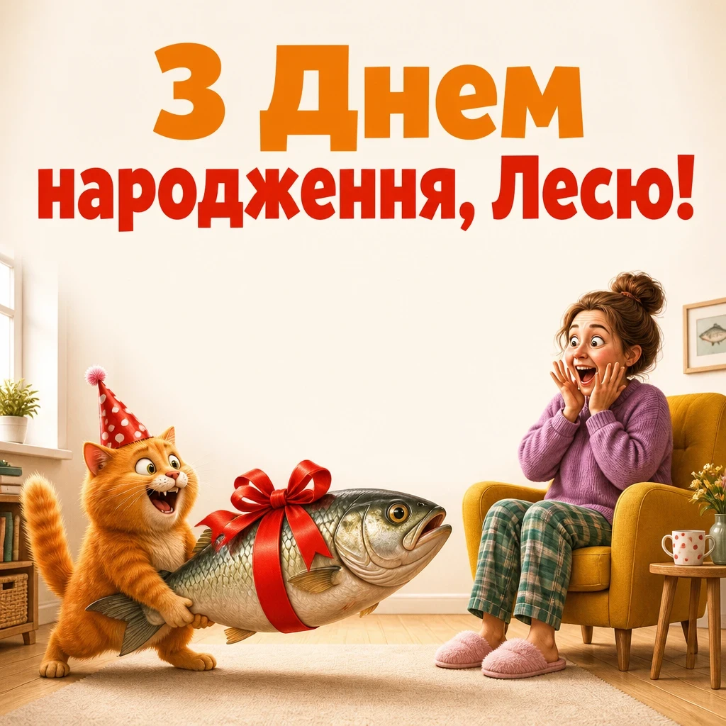 з днем народження леся