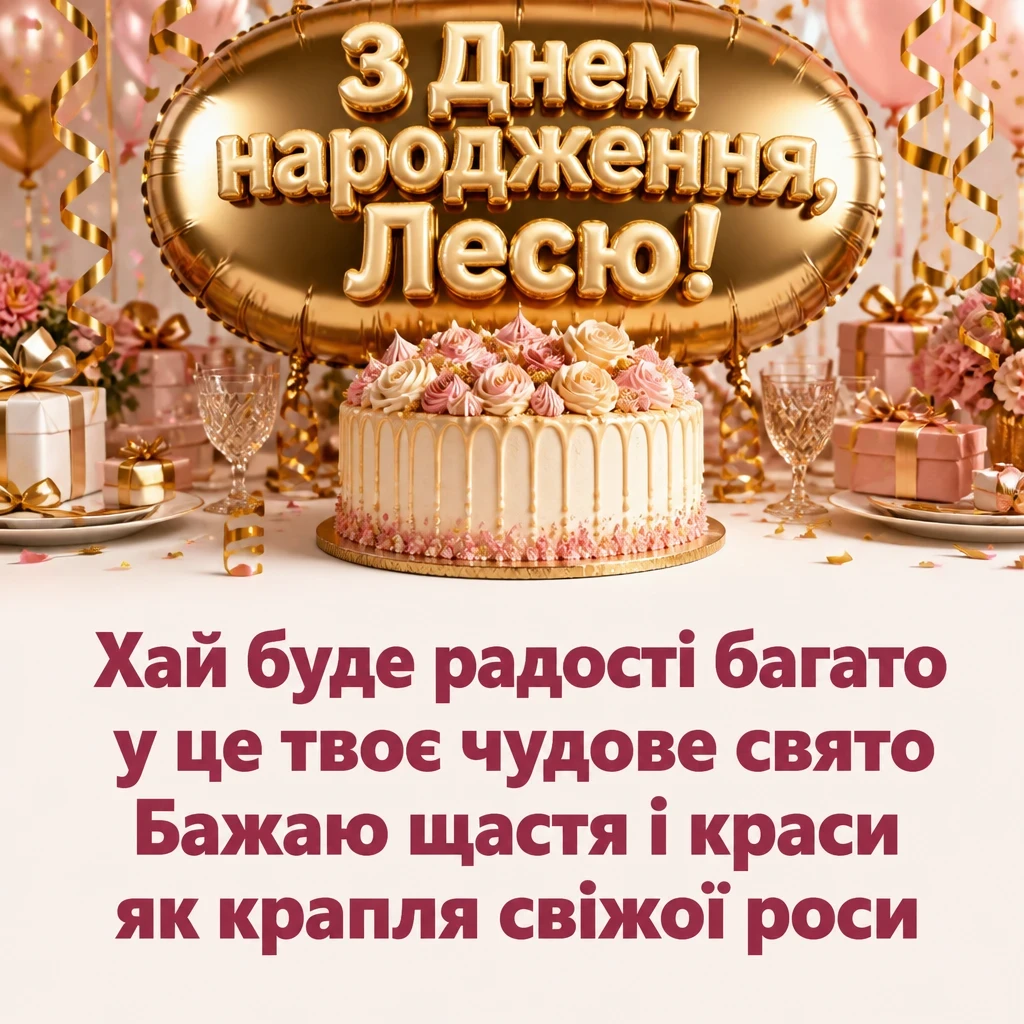 з днем народження леся