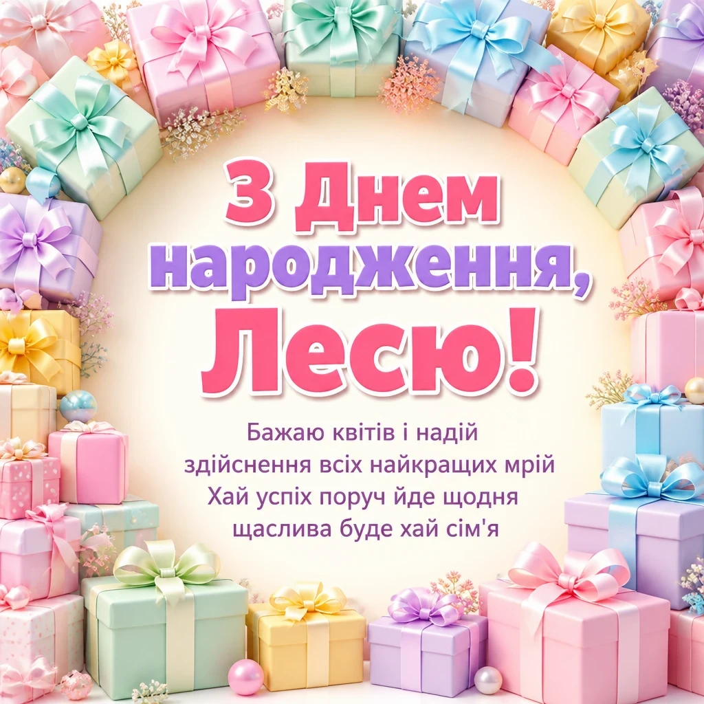з днем народження леся