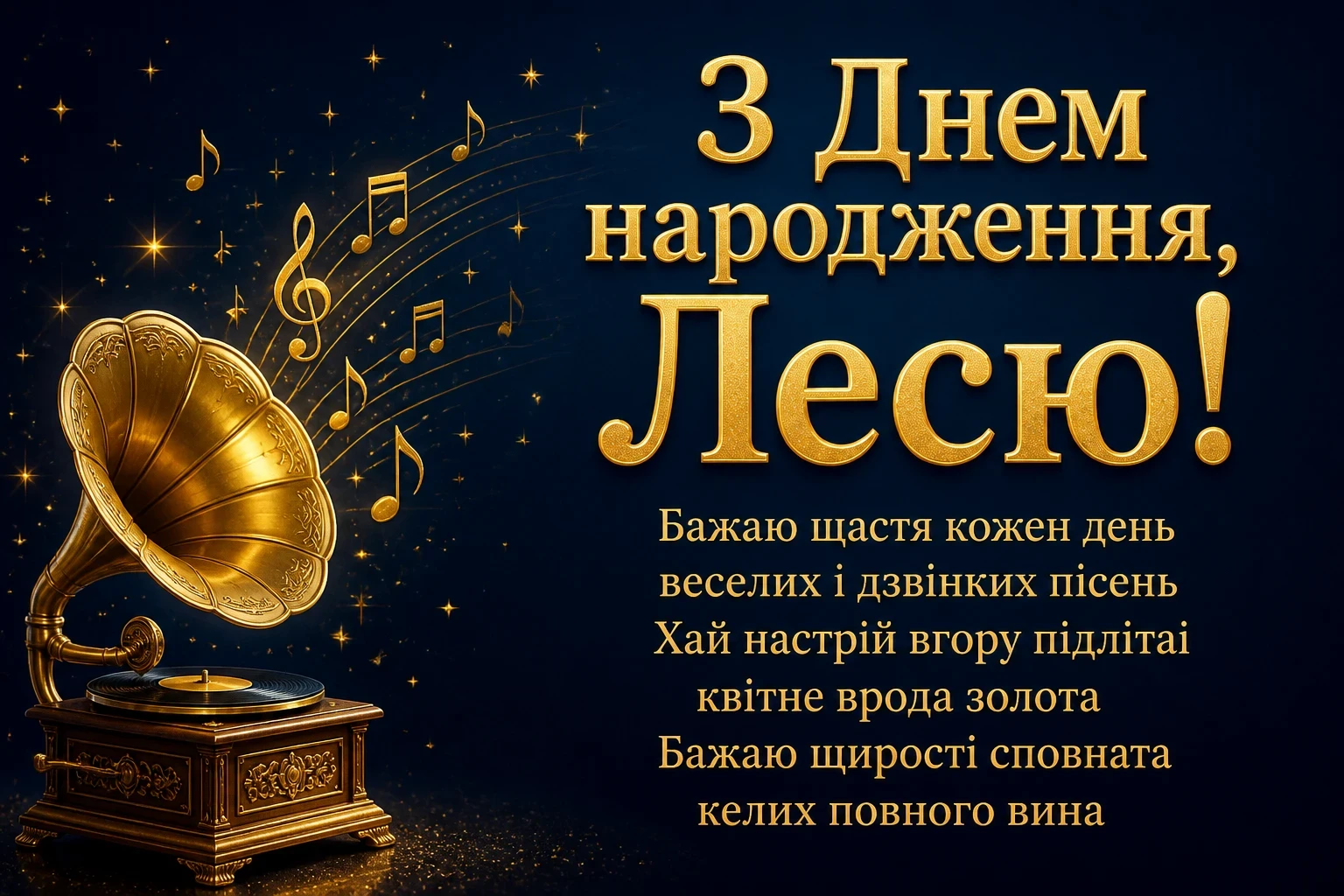 з днем народження леся
