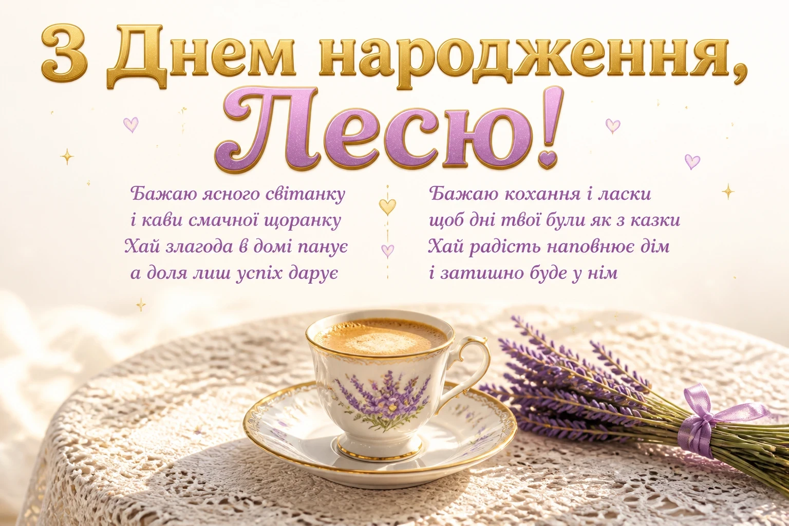 з днем народження леся