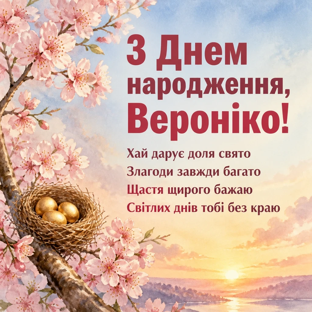 з днем народження вероніка