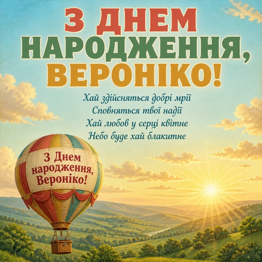 з днем народження вероніка