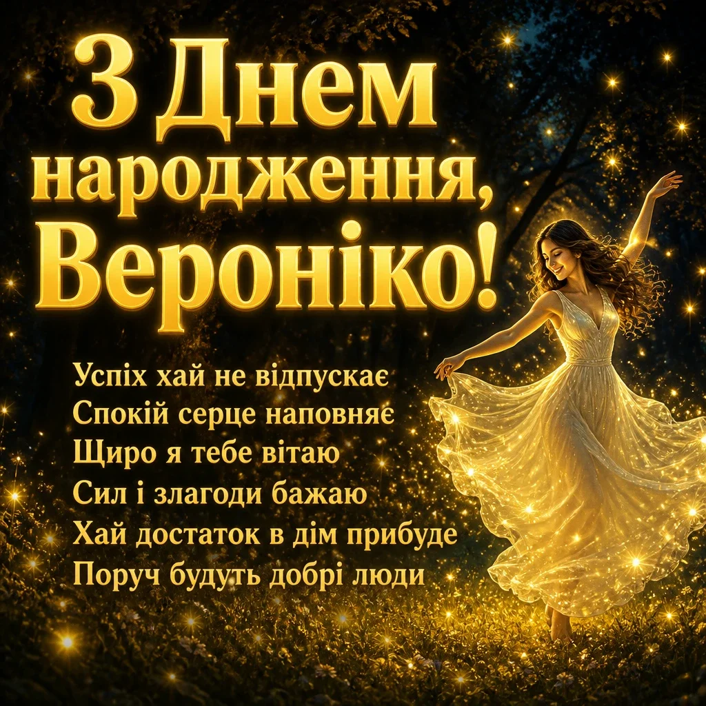 з днем народження вероніка