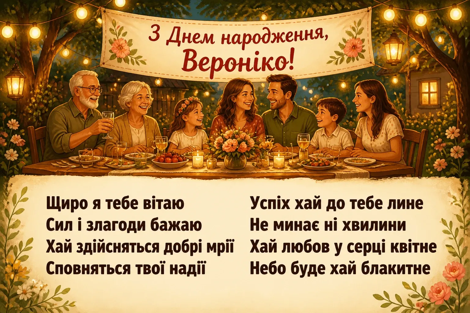 з днем народження вероніка