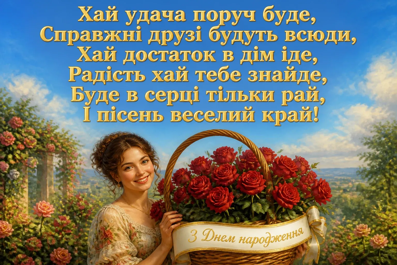 нові привітання з днем народження жінці своїми словами