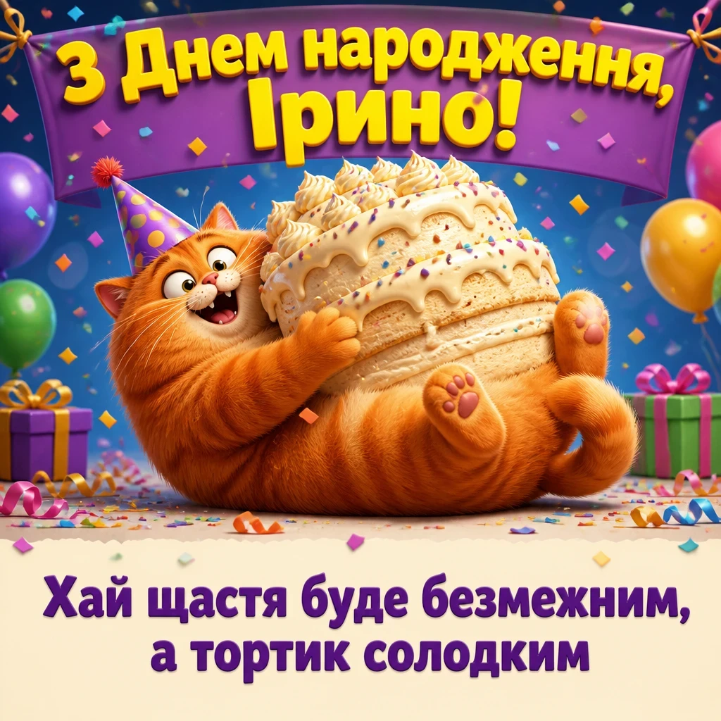 з днем народження ірина