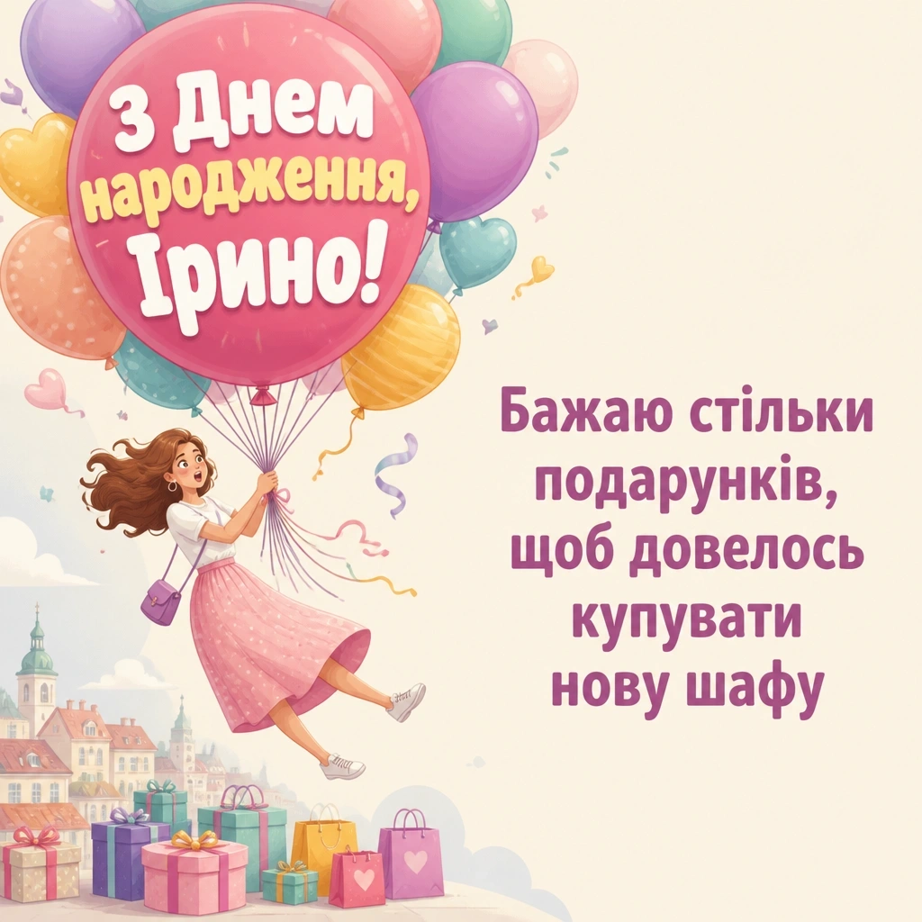 з днем народження ірина