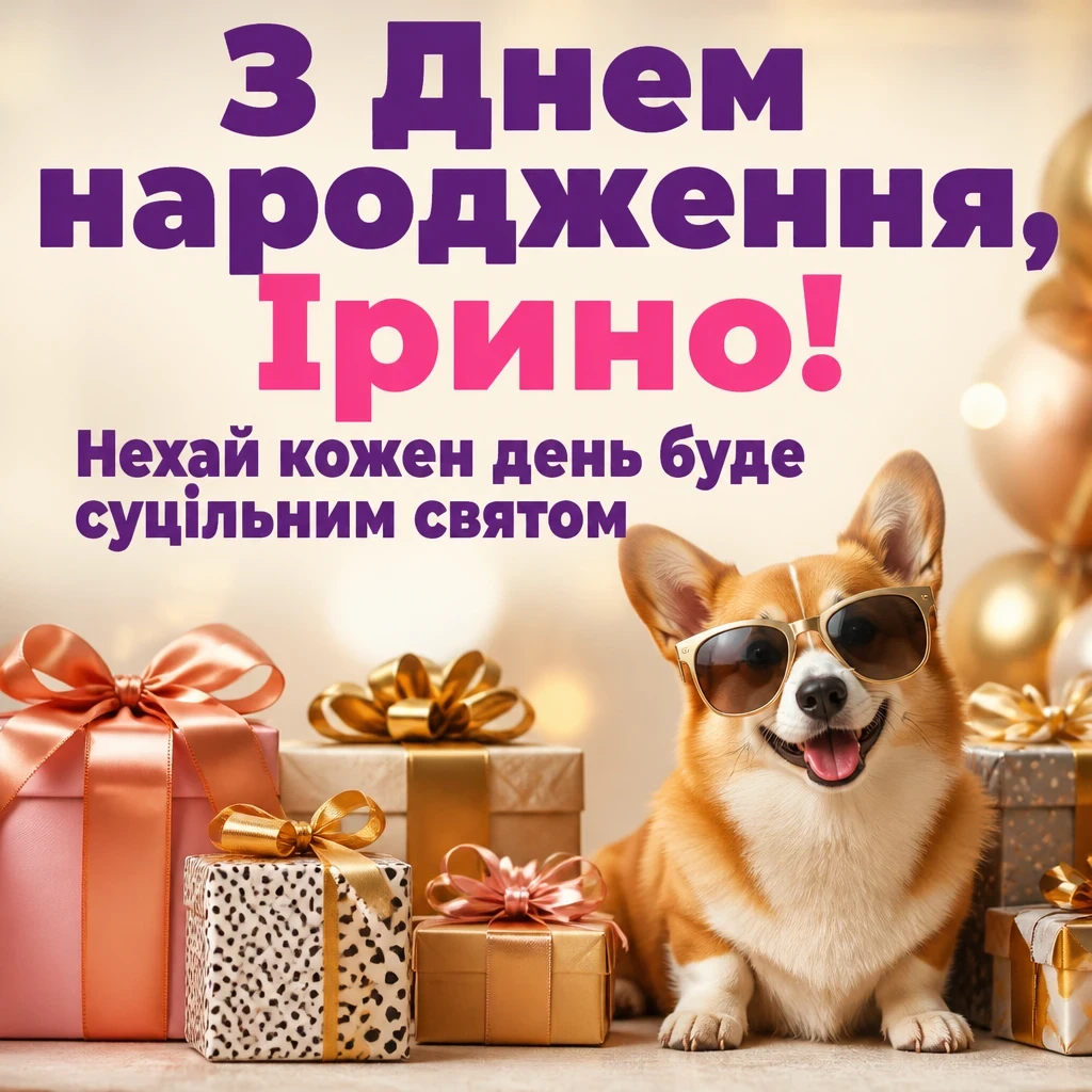 з днем народження ірина