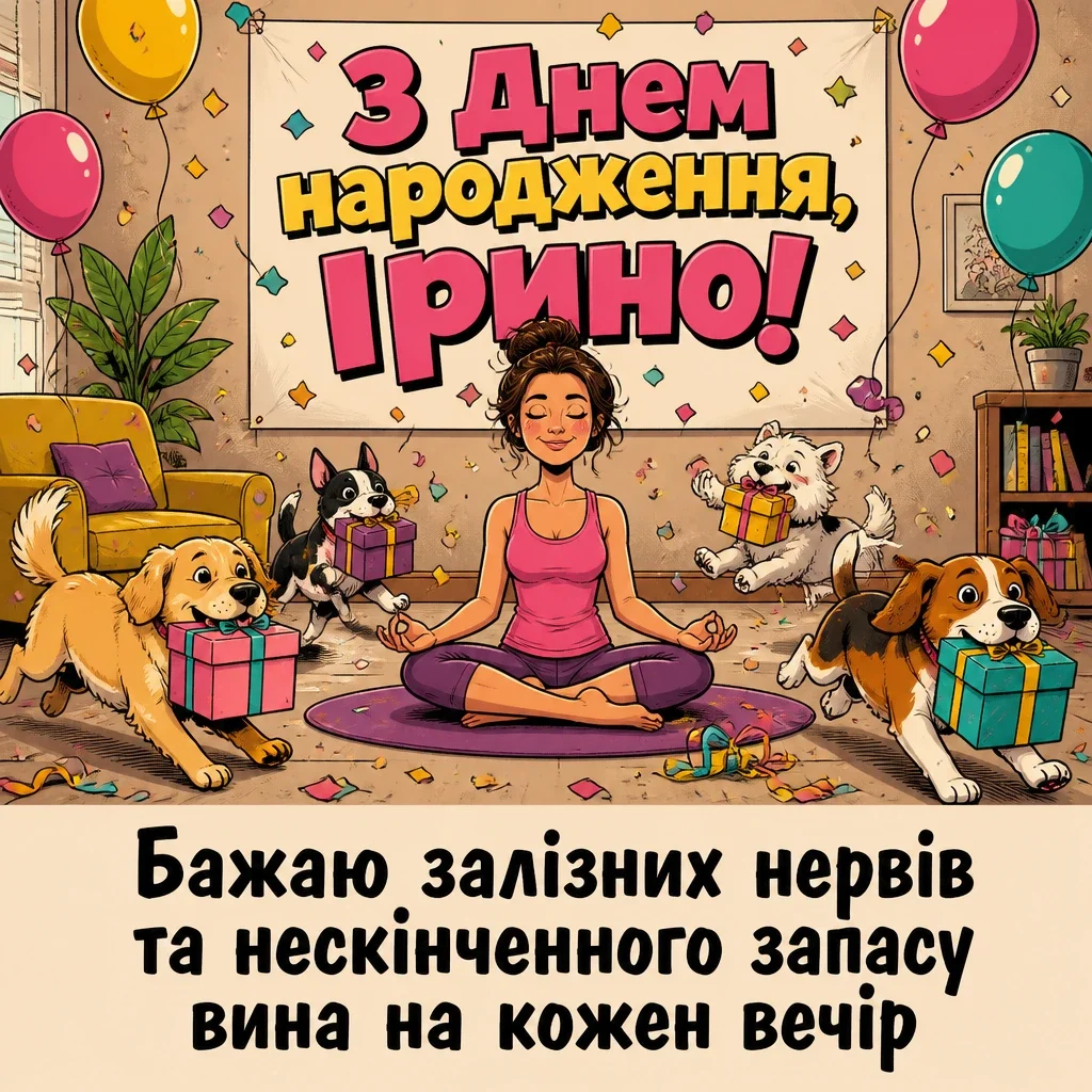 з днем народження ірина