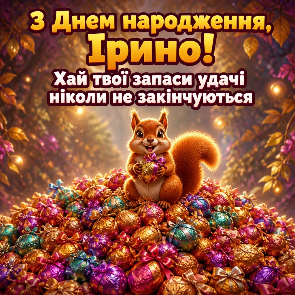з днем народження ірина