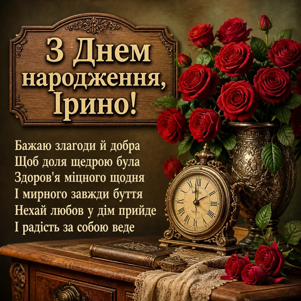 з днем народження ірина